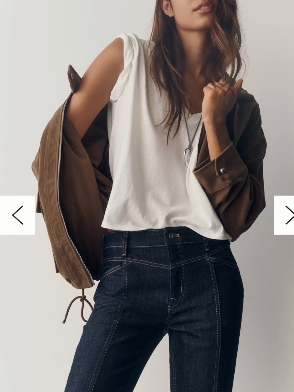 Pilot High Rise Seamed Straight Leg Jeans - Picture 2 of 8